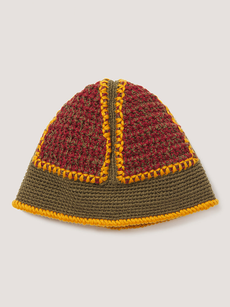 HAND CROCHET BUCKET HAT - SIENNA / MUSTARD / OLIVE