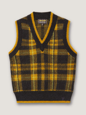 LYLE & SCOTT X NICHOLAS DALEY - KNITTED TARTAN VEST