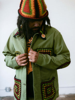 NICHOLAS DALEY X NEPENTHES NEW YORK - HAND KNITTED BUCKET HAT