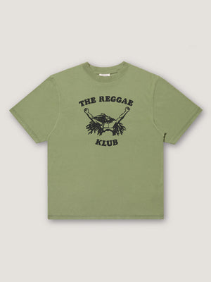 REGGAE KLUB TEE - ARMY GREEN