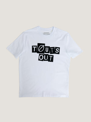WOVEN RHTYHMS TOUTS OUT TEE - WHITE