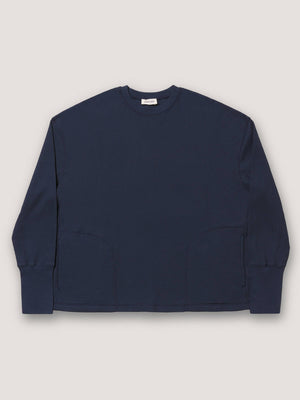 WAFFLE CREWNECK - NAVY