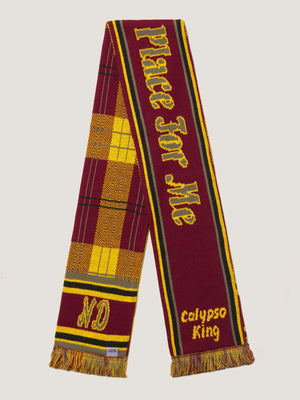 NOT IN LONDON TEAM SCARF - BURGUNDY