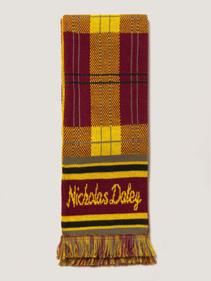 NOT IN LONDON TEAM SCARF - BURGUNDY