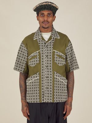 MENTO SHIRT - GREEN EMBROIDERY