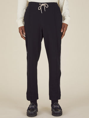 TRACK PANT - BLACK / ECRU