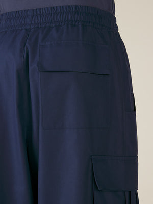 WIDE LEG CARGO PANT - NAVY