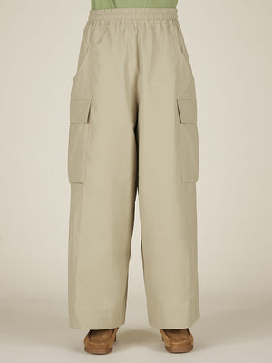 WIDE LEG CARGO PANT - CAMEL