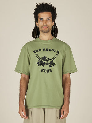 REGGAE KLUB TEE - ARMY GREEN