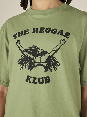 REGGAE KLUB TEE - ARMY GREEN