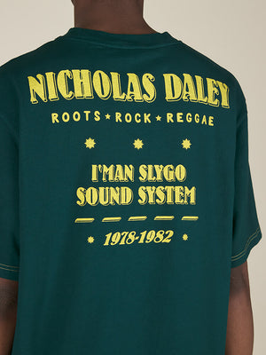 ROOTS ROCK REGGAE TEE - BOTTLE GREEN