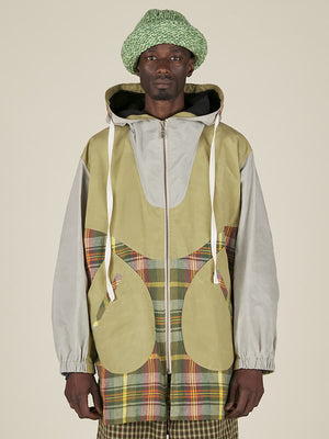 SMOCK ZIP PARKA - ND SPRING TARTAN