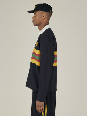 STRIPED RUGBY - BLACK