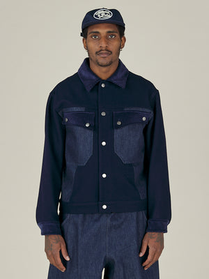 WORK JACKET- DARK INDIGO DENIM