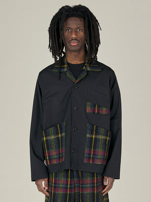 THREE POCKET OVER SHIRT- NIGHT TARTAN