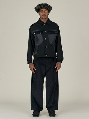 WORK JACKET- BLACK DENIM