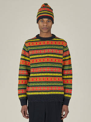 FAIR ISLE CREWNECK KNIT - MIX COLOUR