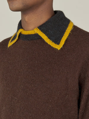 KNITTED COLLAR JUMPER- ANNIVERSARY GOLD