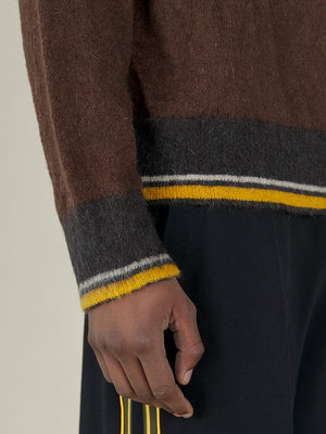 KNITTED COLLAR JUMPER- ANNIVERSARY GOLD