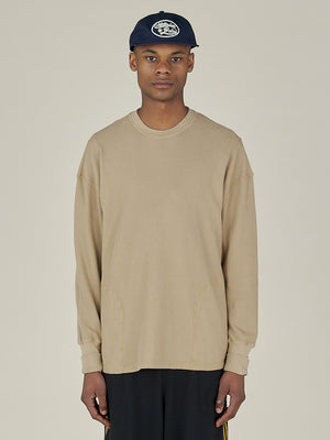 WAFFLE CREWNECK - CLAY