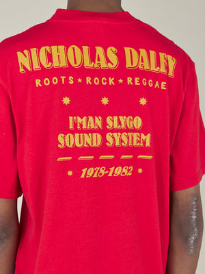 ROOTS ROCK REGGAE TEE - RED