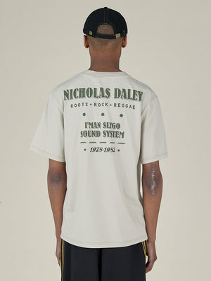 ROOTS ROCK REGGAE TEE - SILVER