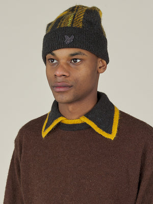 LYLE & SCOTT X NICHOLAS DALEY - KNITTED TARTAN BEANIE