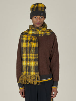 LYLE & SCOTT X NICHOLAS DALEY - KNITTED TARTAN SCARF