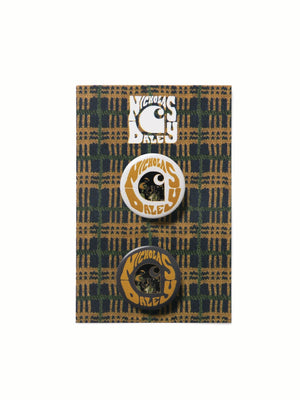 CARHARTT WIP X NICHOLAS DALEY PIN BADGES SET - MULTICOLOUR