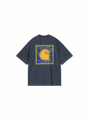 CARHARTT WIP X NICHOLAS DALEY LOGO T-SHIRT - ND BLACK IRIS