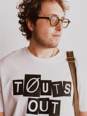 WOVEN RHTYHMS TOUTS OUT TEE - WHITE