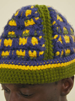 HAND CROCHETED BUCKET HAT - ACRYLIC WOOL