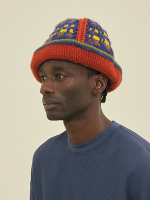 HAND CROCHETED BUCKET HAT - ACRYLIC WOOL