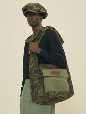 SLING TOTE BAG - CAMO JACQUARD