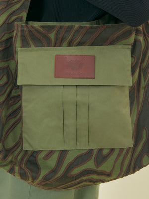 SLING TOTE BAG - CAMO JACQUARD