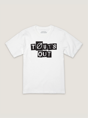 WOVEN RHTYHMS TOUTS OUT TEE - WHITE