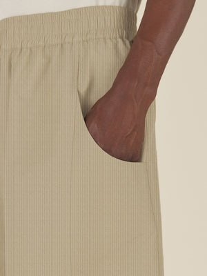 WIDE SHORT - BEIGE CORDUROY