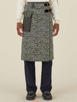 WRAP KILT -  NAVY / OLIVE