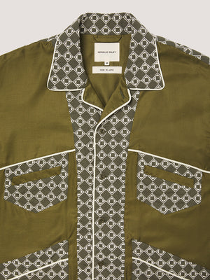 MENTO SHIRT - GREEN EMBROIDERY