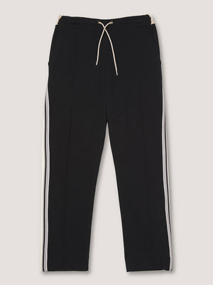 TRACK PANT - BLACK / ECRU