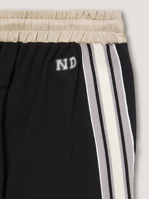 TRACK PANT - BLACK / ECRU