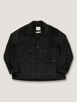 CLASSIC TWO POCKET SHIRT - BLACK CORDUROY