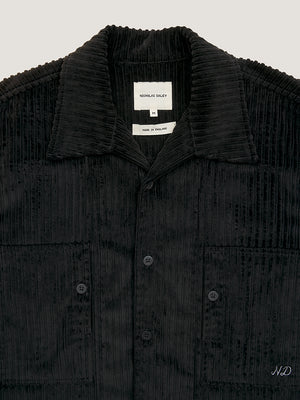 CLASSIC TWO POCKET SHIRT - BLACK CORDUROY