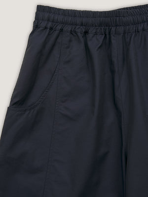 WIDE LEG TROUSERS - NAVY