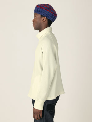 WAFFLE ROLL NECK - ECRU