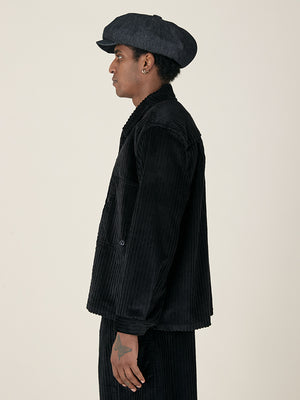 CLASSIC TWO POCKET SHIRT - BLACK CORDUROY