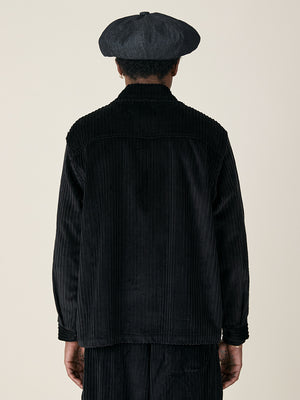 CLASSIC TWO POCKET SHIRT - BLACK CORDUROY