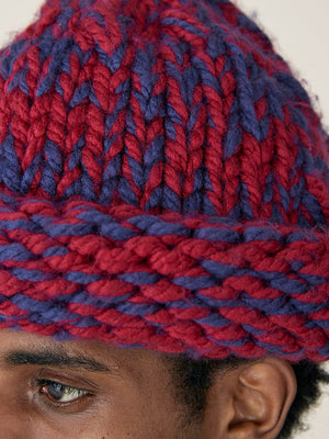 REBEL HAT - NAVY / BURGUNDY