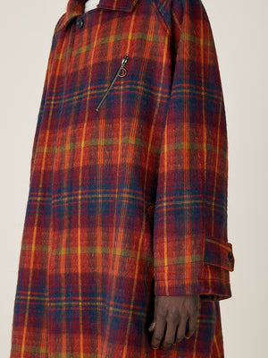 OVERSIZED RAINCOAT - ND TARTAN