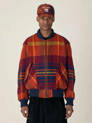 BLANKET BOMBER JACKET - ND TARTAN